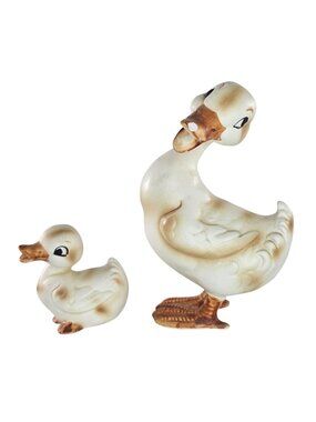 Josef Originals Duck Mama Duckling Figurine Set *AS IS FLAWS*